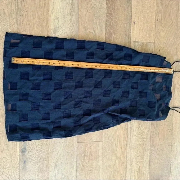 Onia Melanie Dress Window Mesh Blue Shadow Cover Up Size M  $295 - Picture 3 of 5